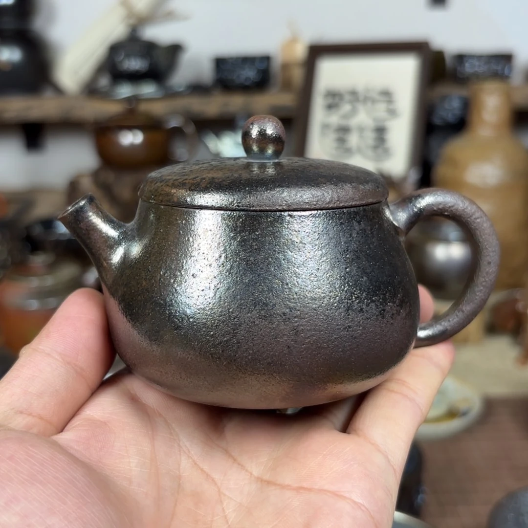 建水紫陶三木柴烧140cc