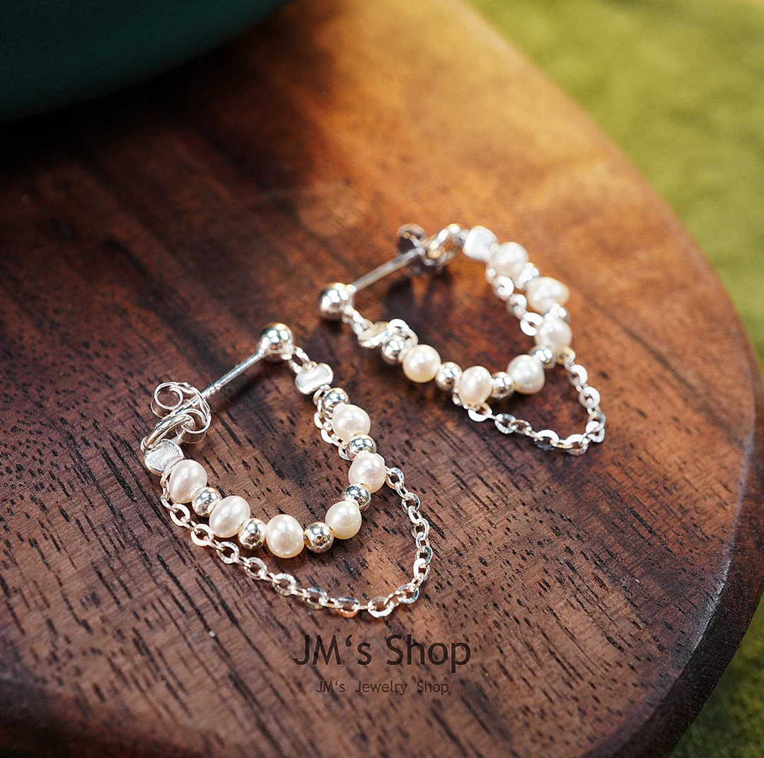 925银耳饰 【街末】原创设计手工定制手作超仙百搭前后款耳环004