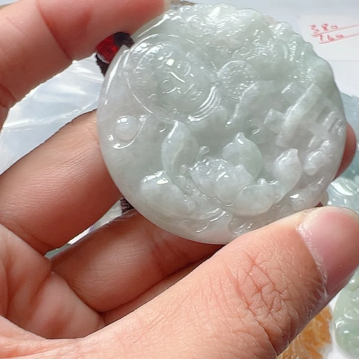 翡翠未镶嵌颈饰天然翡翠