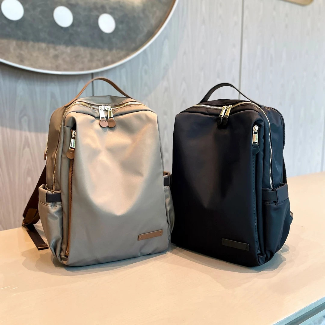 高端轻便旅游双肩包女2025新款时尚高颜值牛津布电脑通勤女士背包