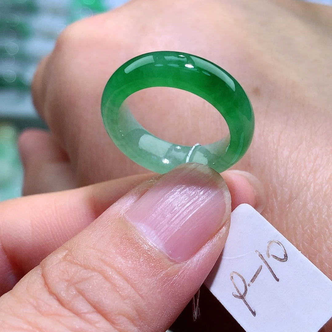未镶嵌戒指翡翠9-10号