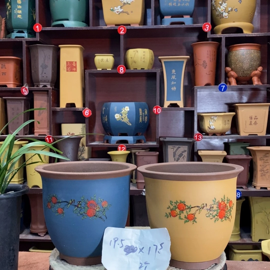 紫砂花盆紫砂花盆