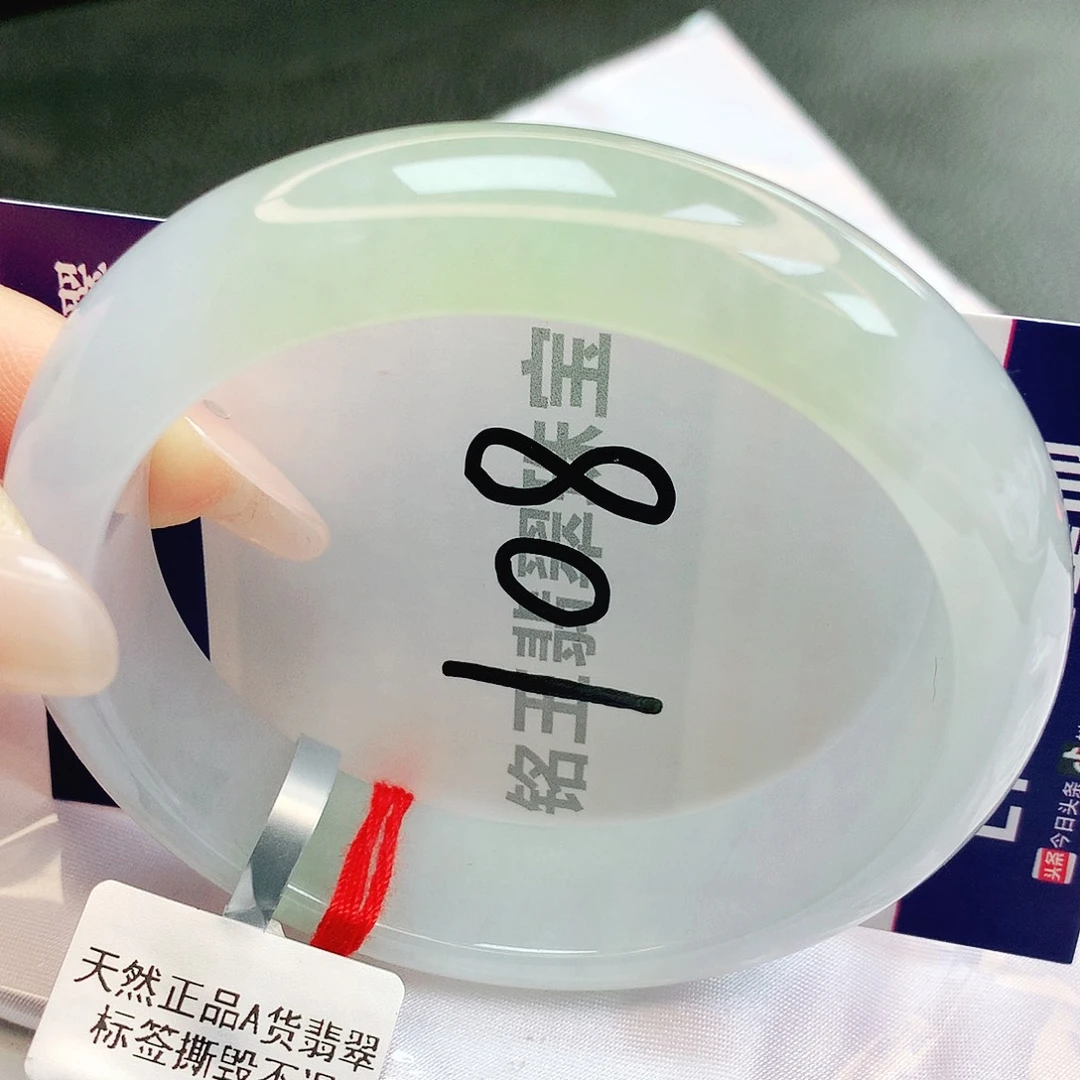 翡翠未镶嵌手镯缅甸天然a货翡翠手镯