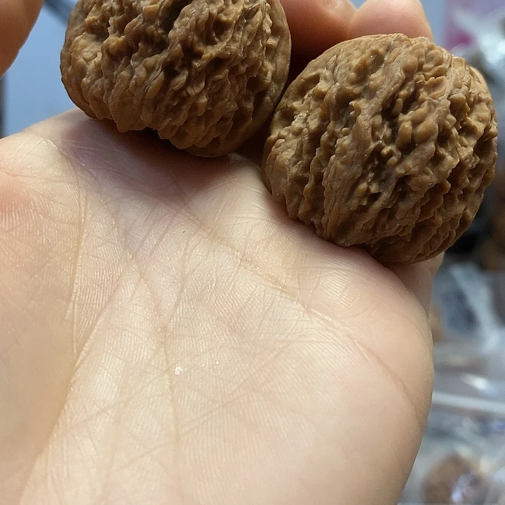 把件文玩核桃36小众137红皮