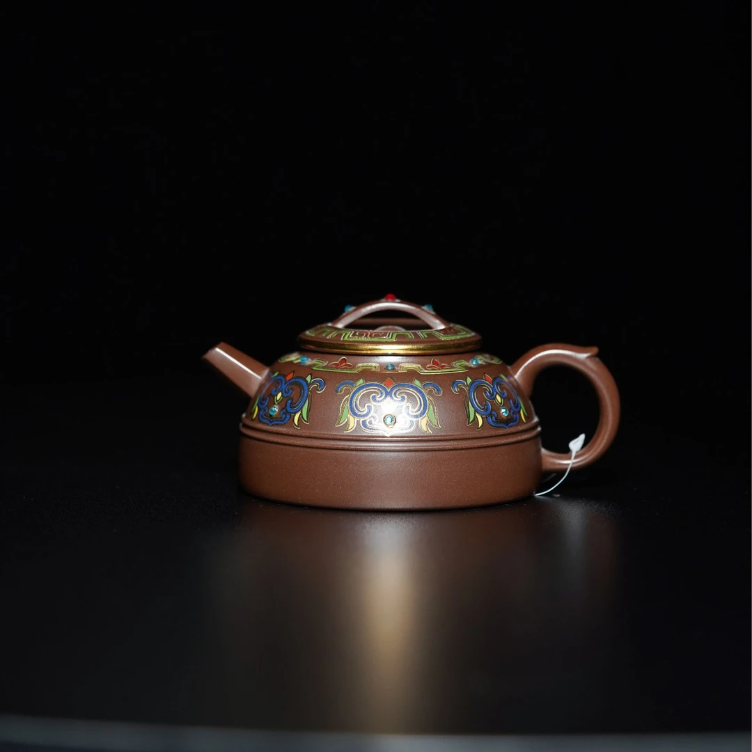 50号紫泥线圆珐琅彩