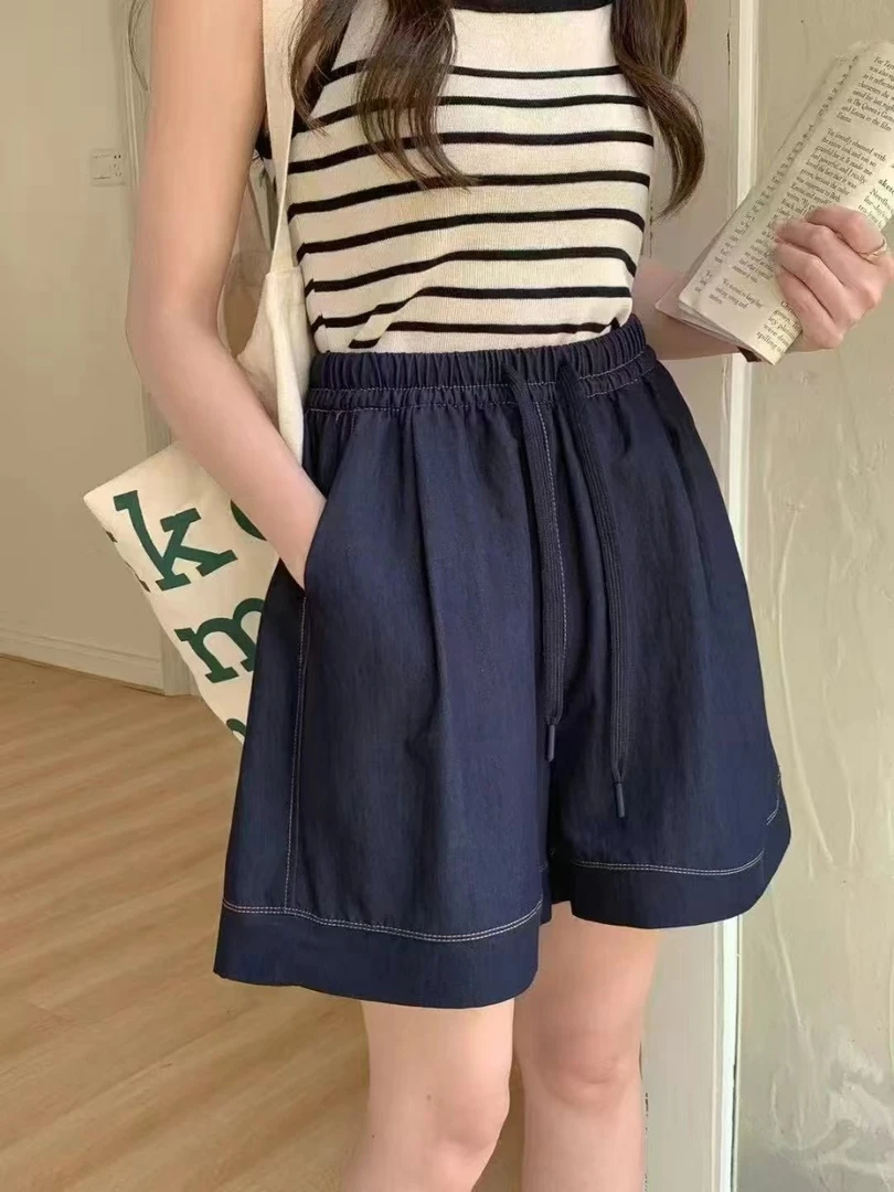 牛仔海洋短裤高腰