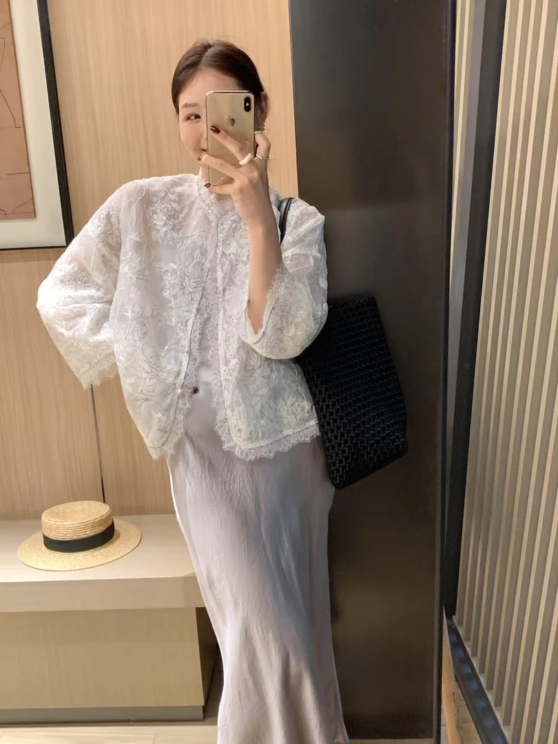 夏季新款子母款桑蚕丝防晒外套夏季