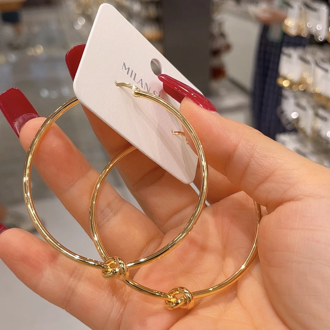 纯铜合金无时尚耳环