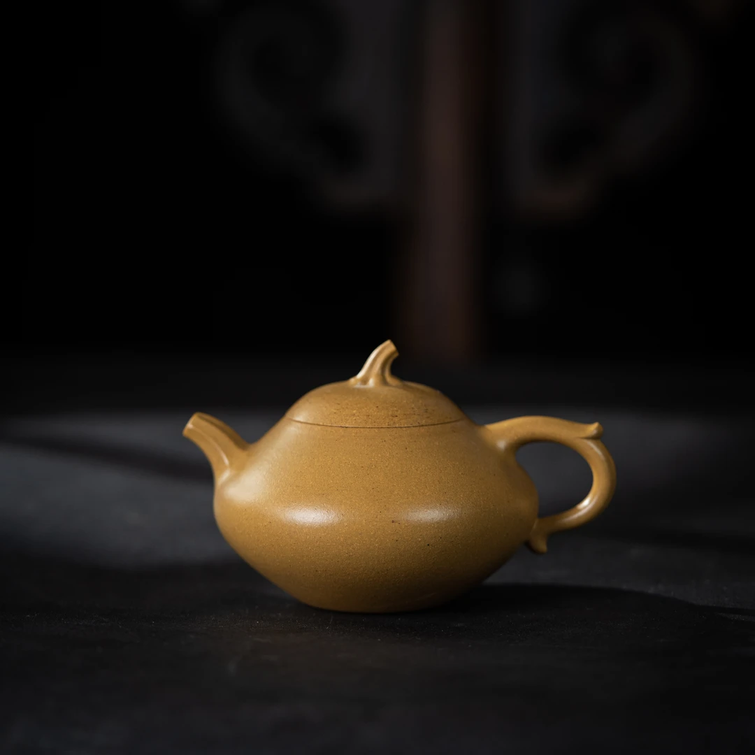 【砂界传家】甜瓜 王景制 全手工 黄金段 180cc 宜兴紫砂壶