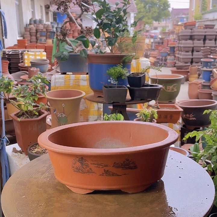 紫砂宜兴紫砂红椭圆30