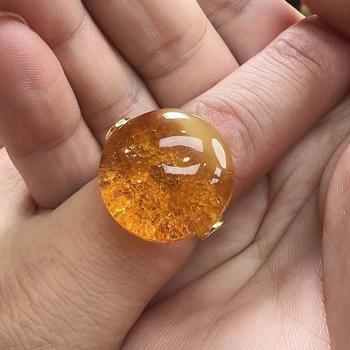 琥珀银S925镶嵌珠宝奇石