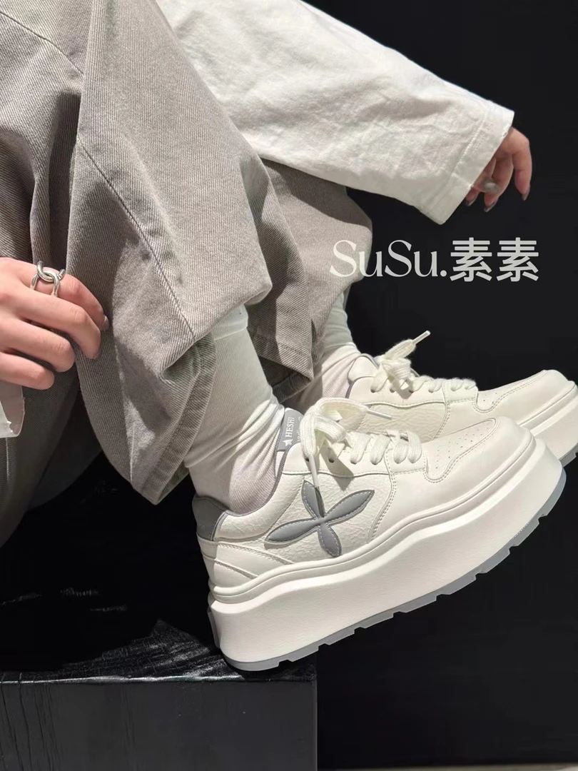 系带增高时尚休闲鞋春季学生港风老爹鞋运动鞋潮流休闲鞋韩版