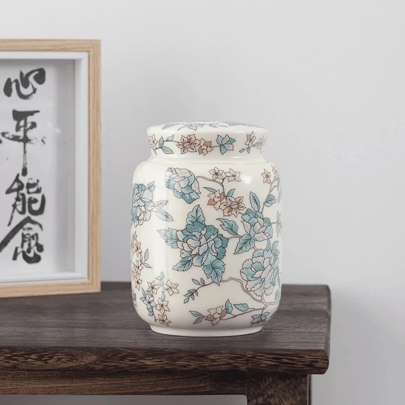 富贵花开山茶花茶叶罐-ZH612（众）