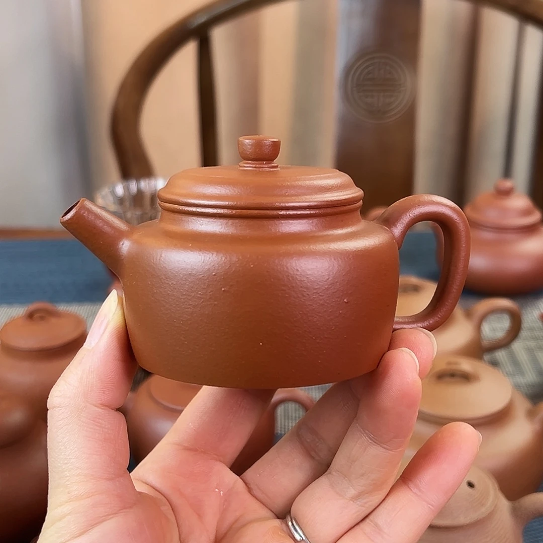茶壶紫砂精品 德钟 生砂朱泥 135cc