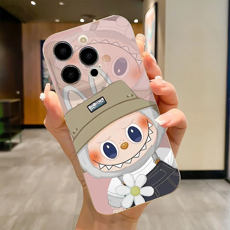 戴帽拉布布适用于苹果16Pro手机壳iPhone14max小米15华为全包防摔