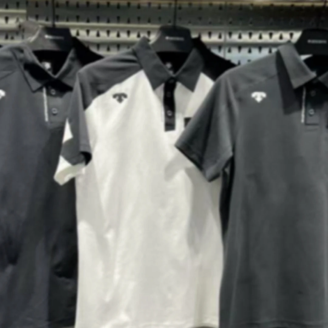 【奥特莱斯】迪家撤回夏季无痕压胶男士运动POLO短袖