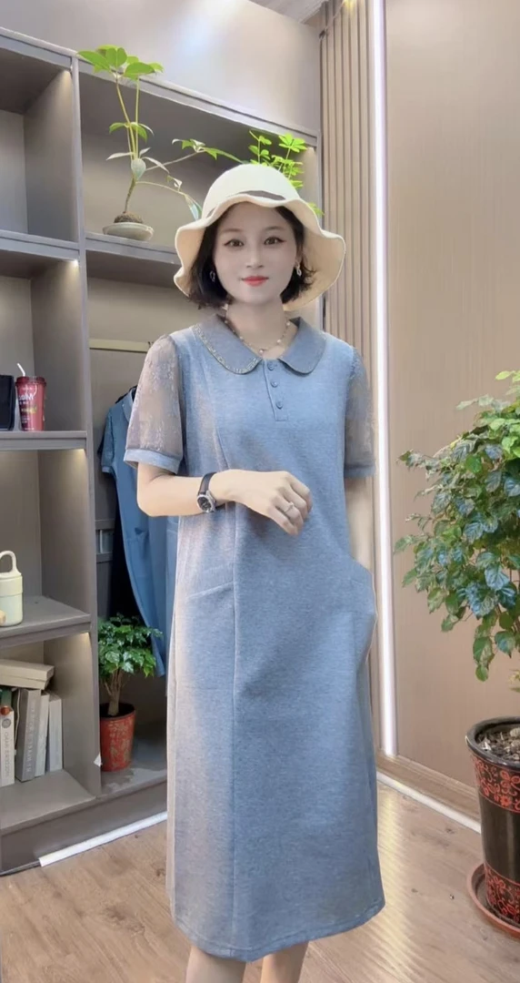 夏装宽松显瘦时显瘦连衣裙9988