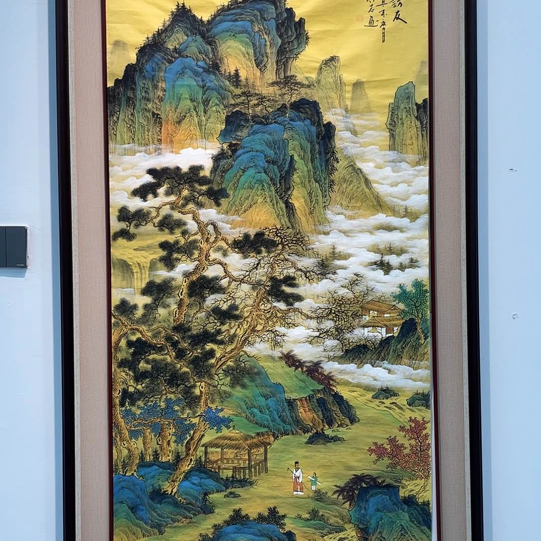 国画凌行志手绘作品