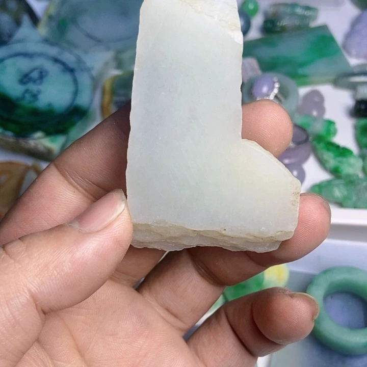 翡翠散珠天然翡翠A货挂件