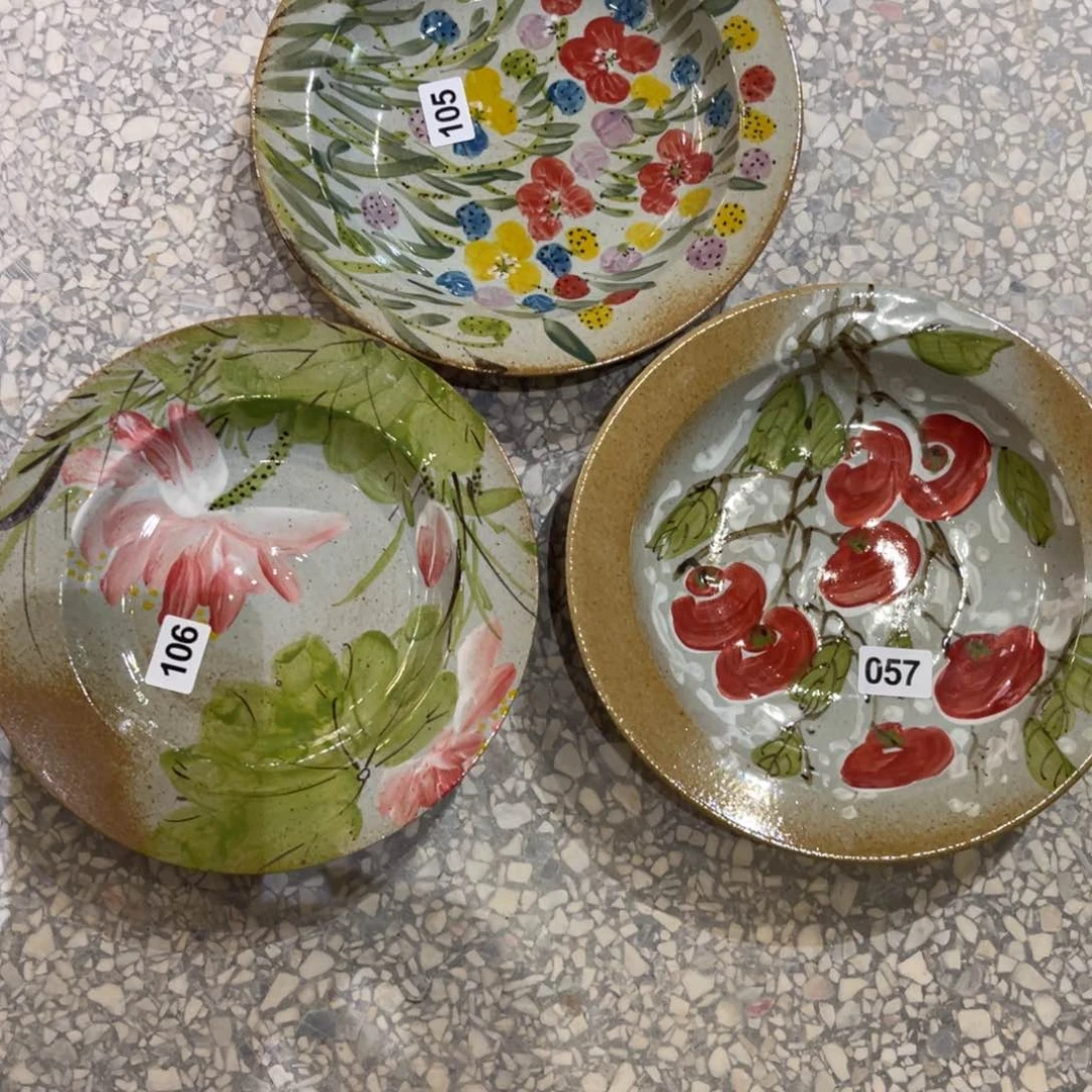 摆件两***爱景德镇手工制作