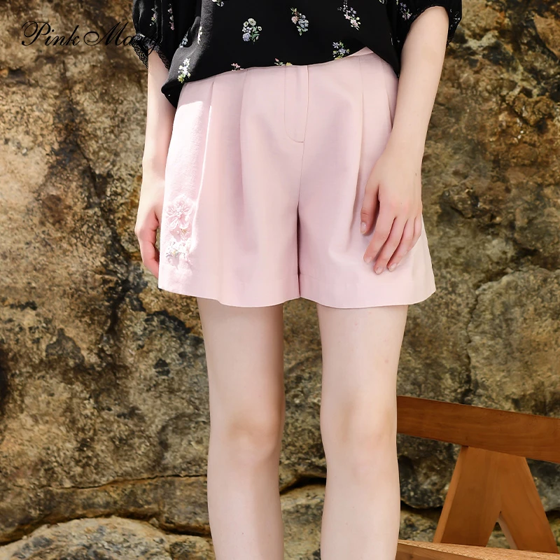 Pink Mary/粉红玛琍裤子显瘦高腰百搭PMAOS2603