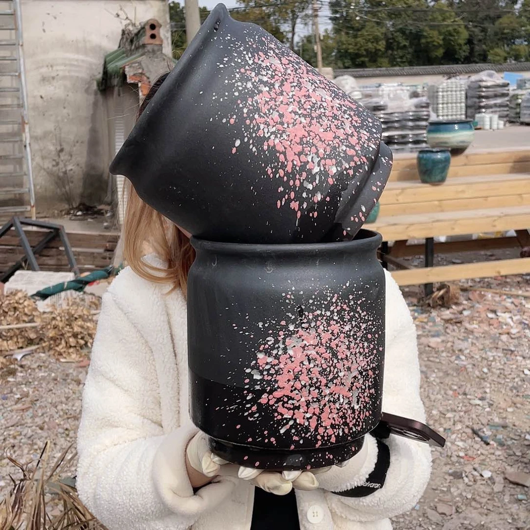 红陶王嫂花盆0125-19