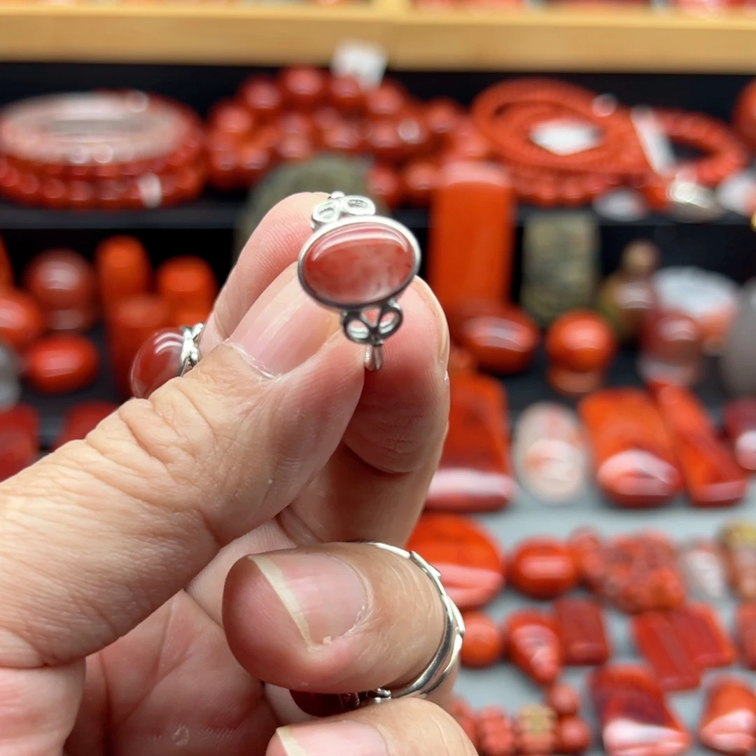 南红玛瑙介指未镶嵌