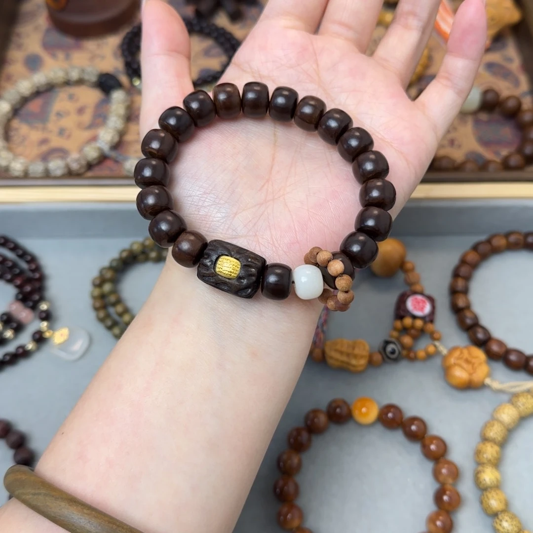 非洲紫檀（红花梨）把件老型六道木跑环