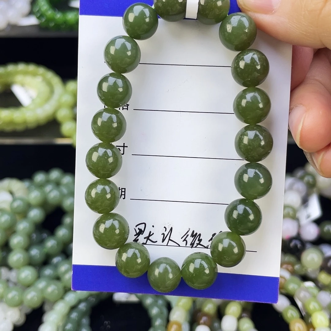 和田玉未镶嵌手链16