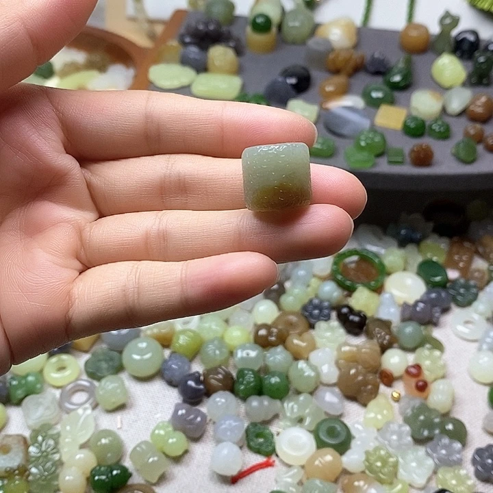 未镶嵌和田玉挂件桶珠