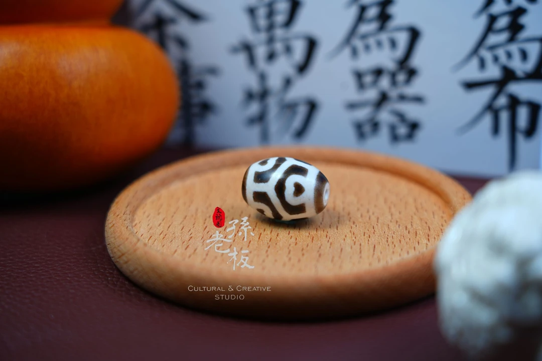 dl06 六瓣莲花达洛 台珠 极致黑白 多样性发一