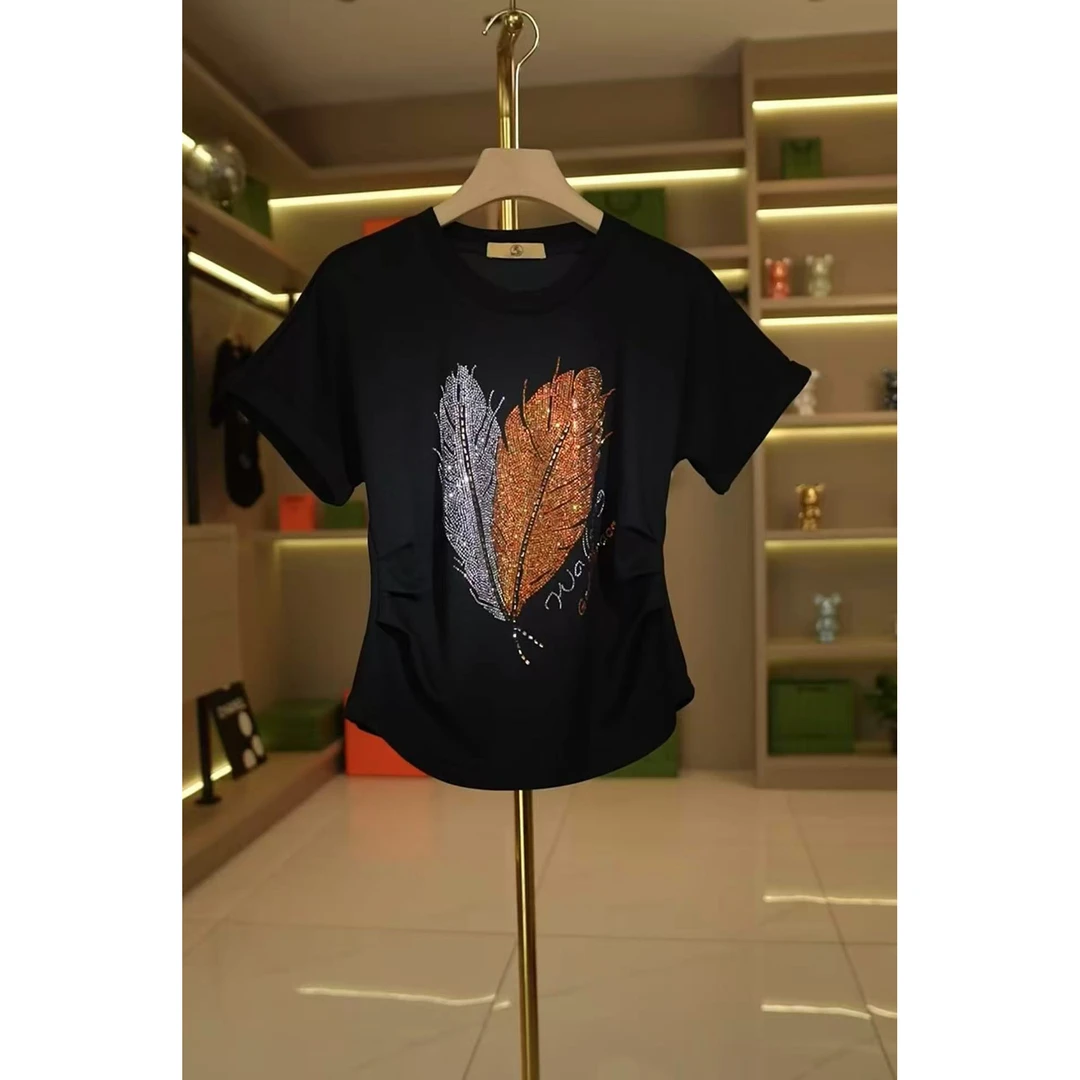 夏季新款羽梦流光上衣T恤Q25BT2205