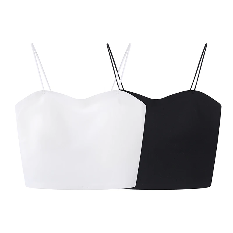 艾诺丝商场同款2025春夏新品款性感短款美背百搭背心吊带女5276