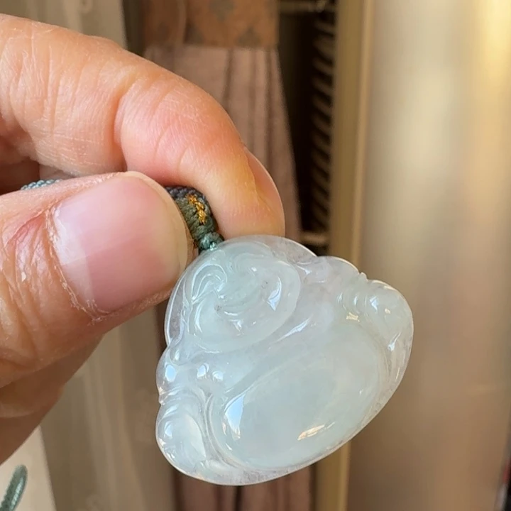翡翠未镶嵌颈饰佛公2