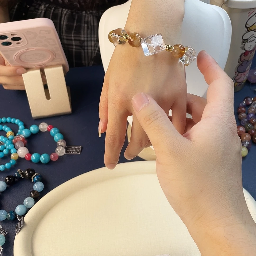 银S925镶嵌水晶手链