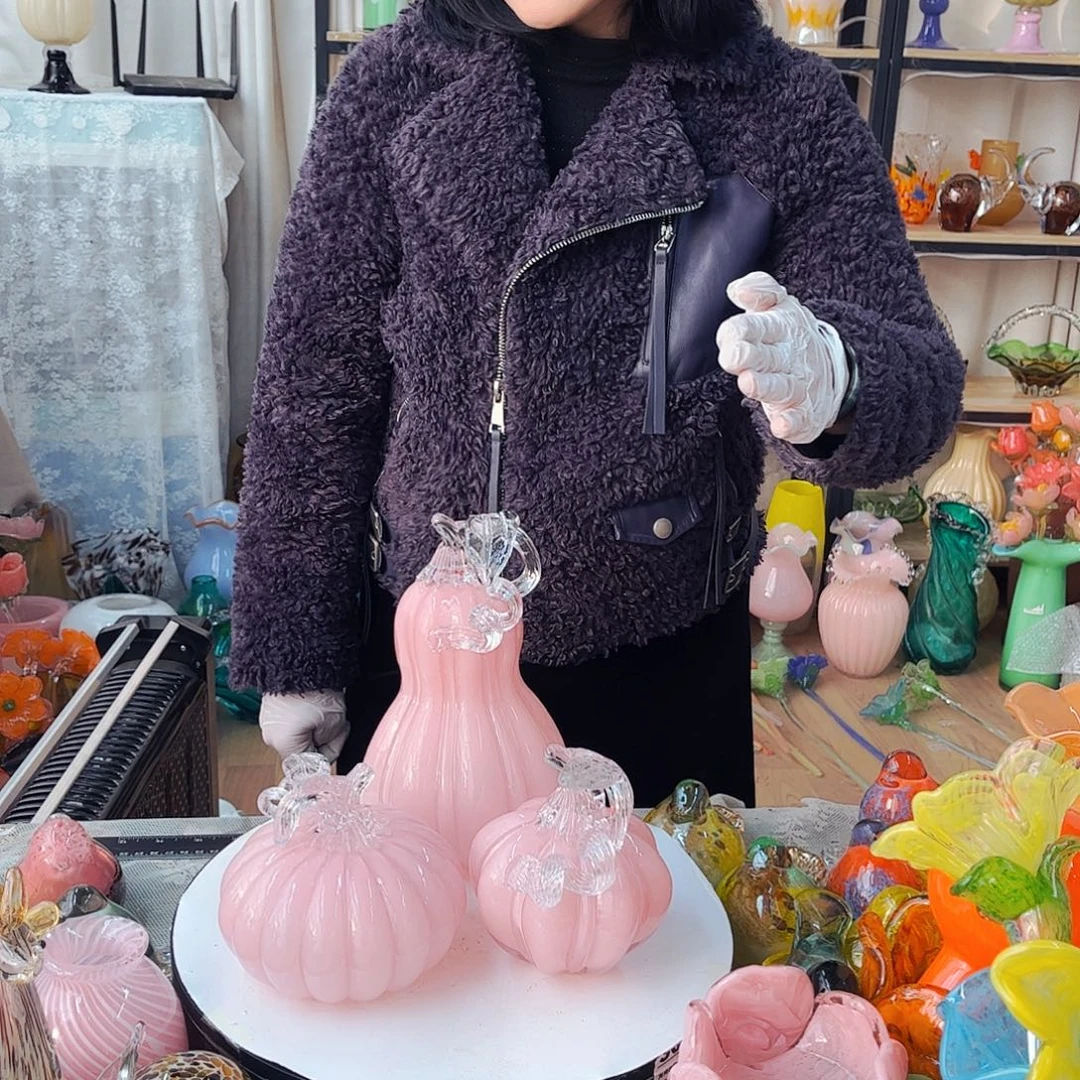 南瓜3件套福利琉璃工艺品