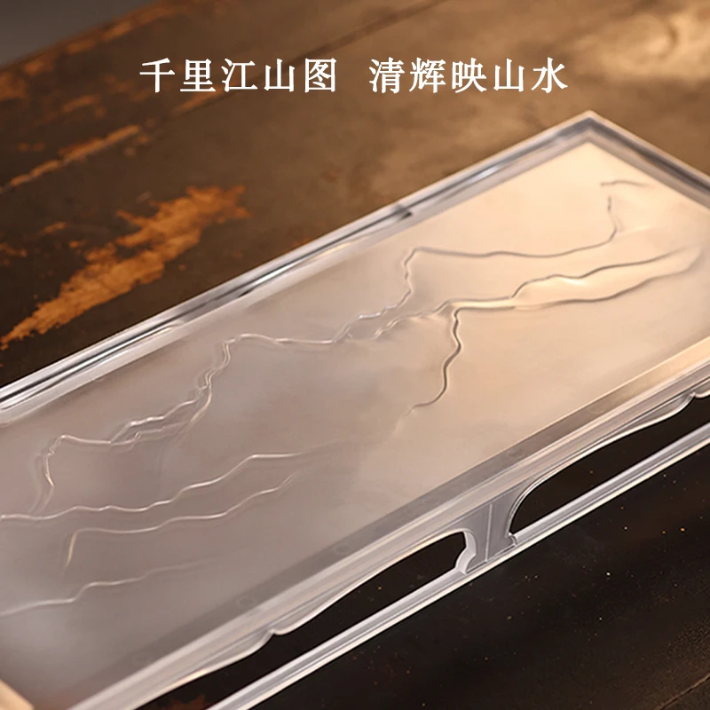湖山雅集透明茶盘茶具周边