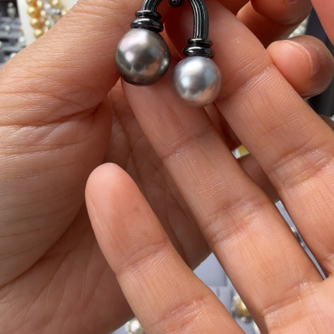 银S925镶嵌海水珍珠颈饰