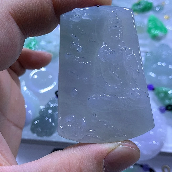 翡翠未镶嵌颈饰天然翡翠A货吊坠