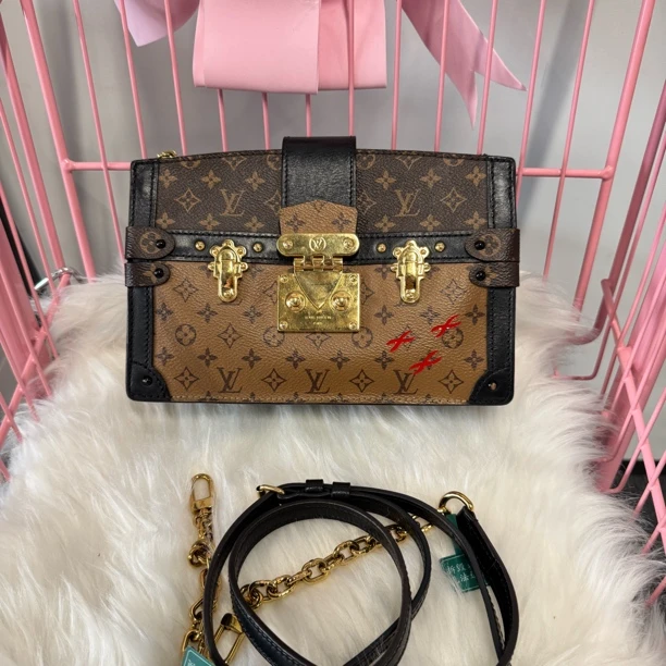 95新 LouisVuitton/路易威登 拼色单肩包/jm