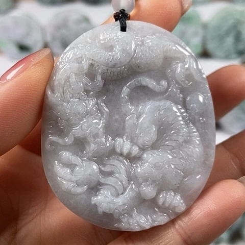 翡翠颈饰未镶嵌下山虎福利有棉线福利