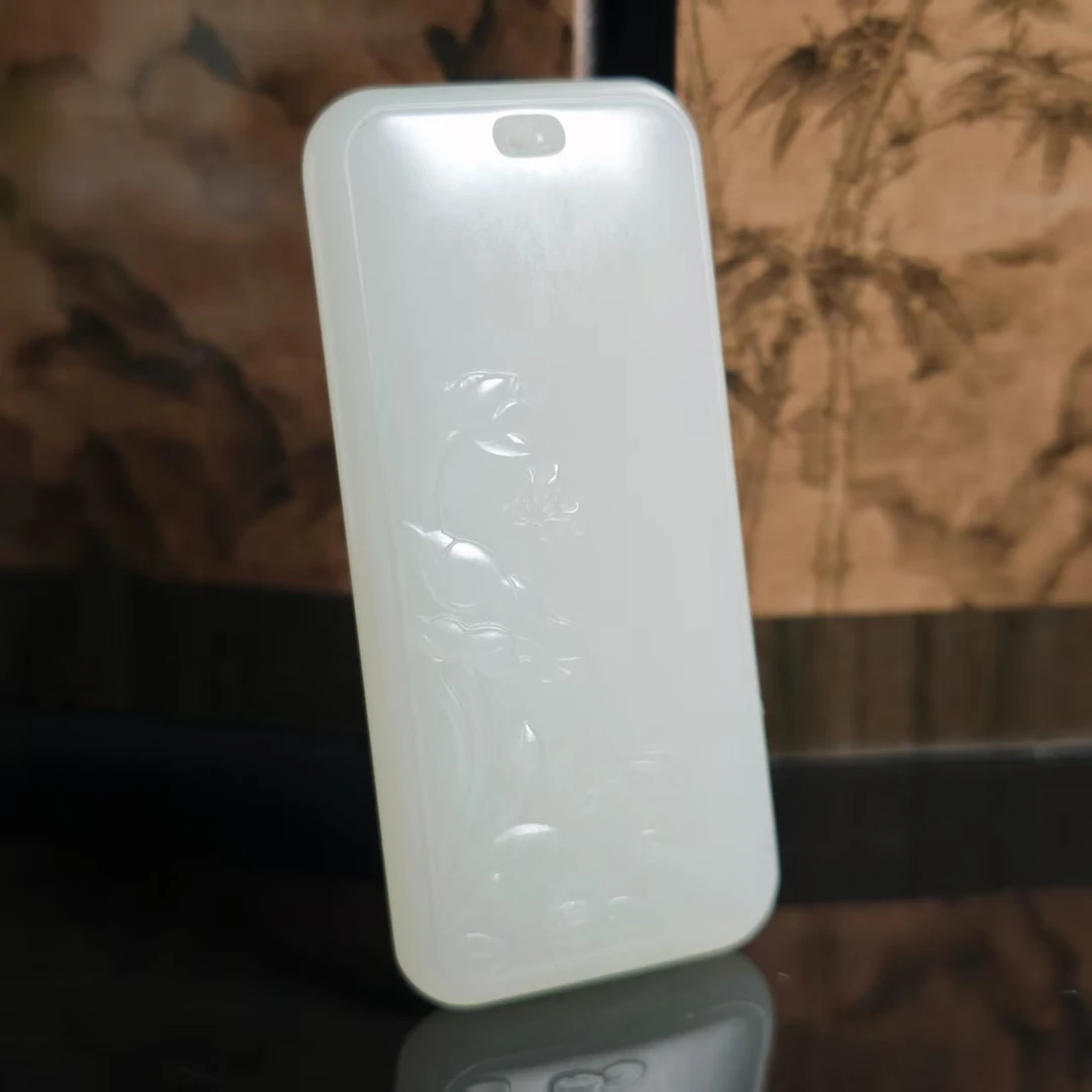 lot6277 花香自来 和田玉晴水 58.5*27.6*8.5mm 33.8g