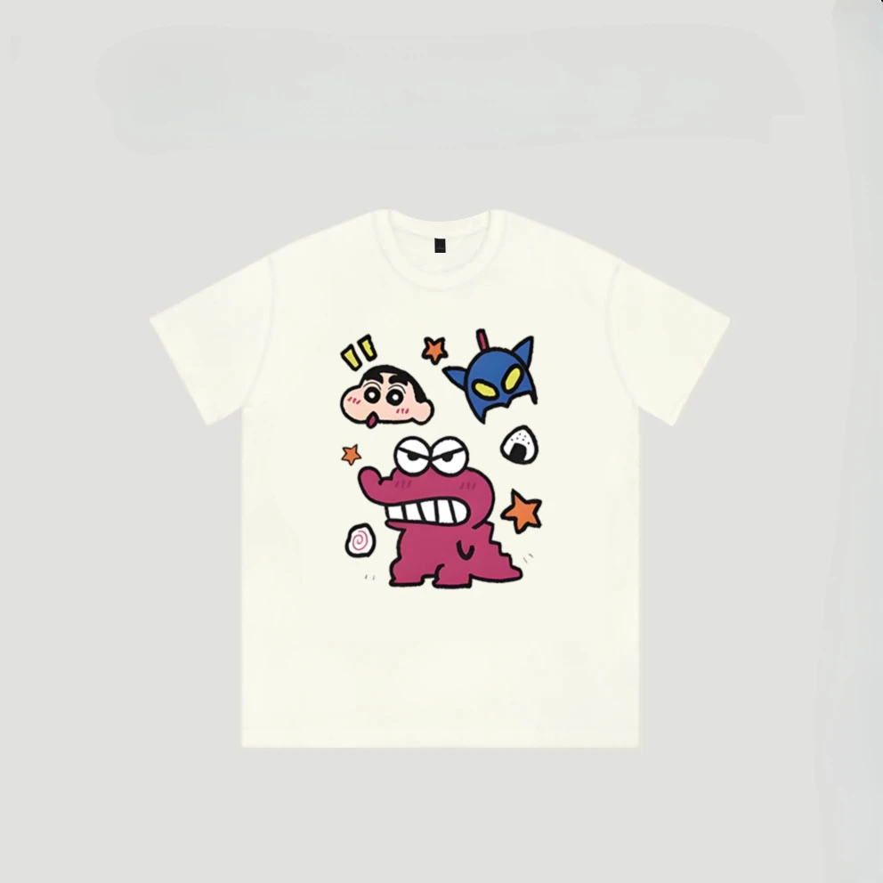 春夏季美式复古短袖t恤圆领休闲纯棉半袖上衣男女小众百搭设计感