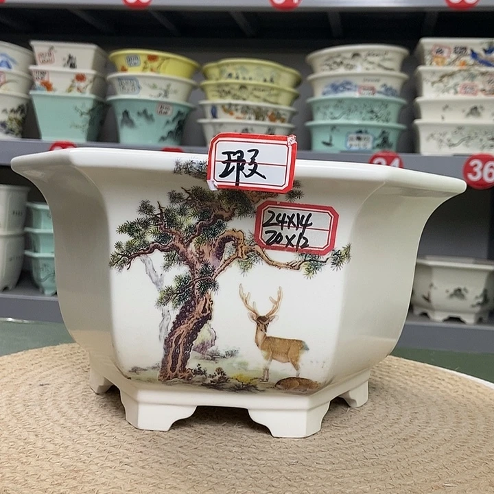 紫砂紫砂花盆7575