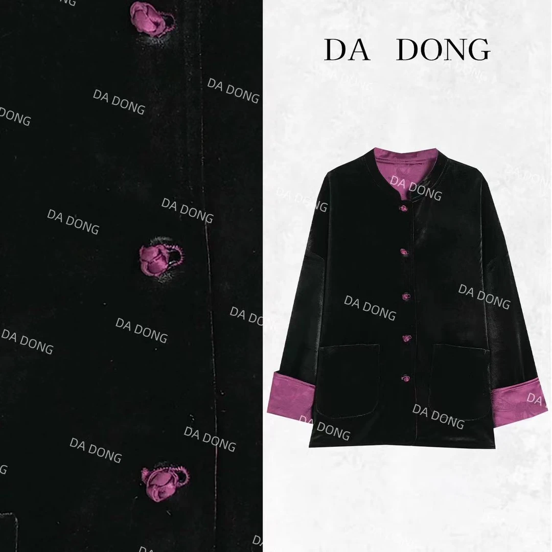 紫意--新中式国风设计师高定轻奢长袖时尚百搭休闲宽松上衣外套女