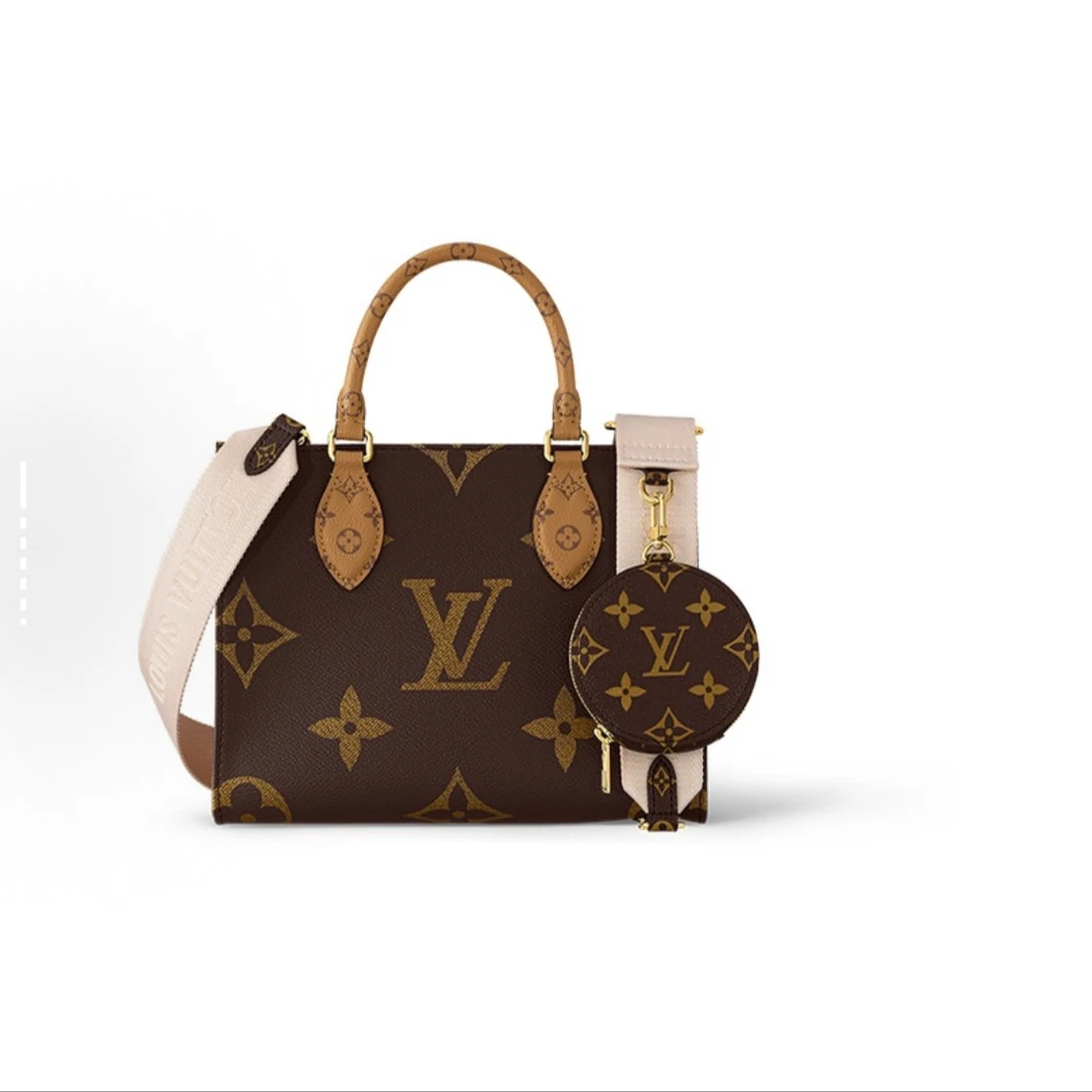 99新 LouisVuitton/路易威登 ONTHEGO小号单肩包