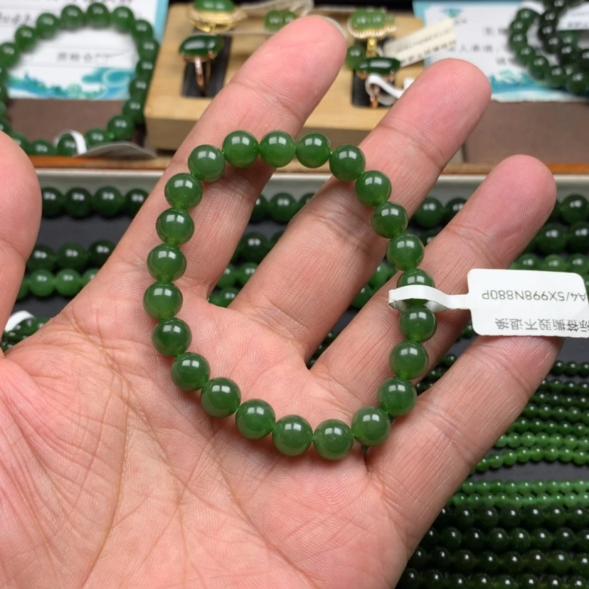 【闪购商品】未镶嵌手链和田玉（碧玉）巩****镜8