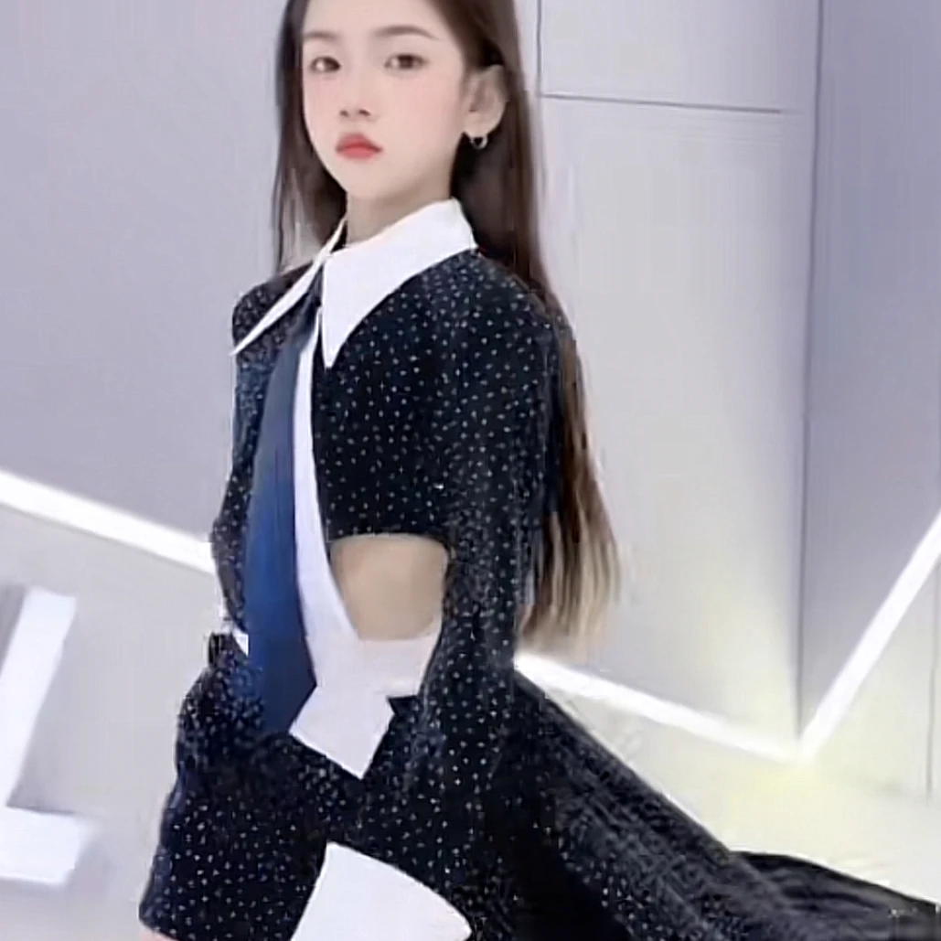 【领带三件套】儿童走秀比赛舞蹈演出系列日常时尚领带款套装