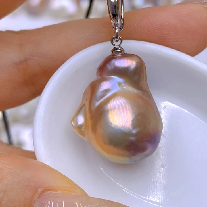 未镶嵌淡水珍珠吊坠(赠链)