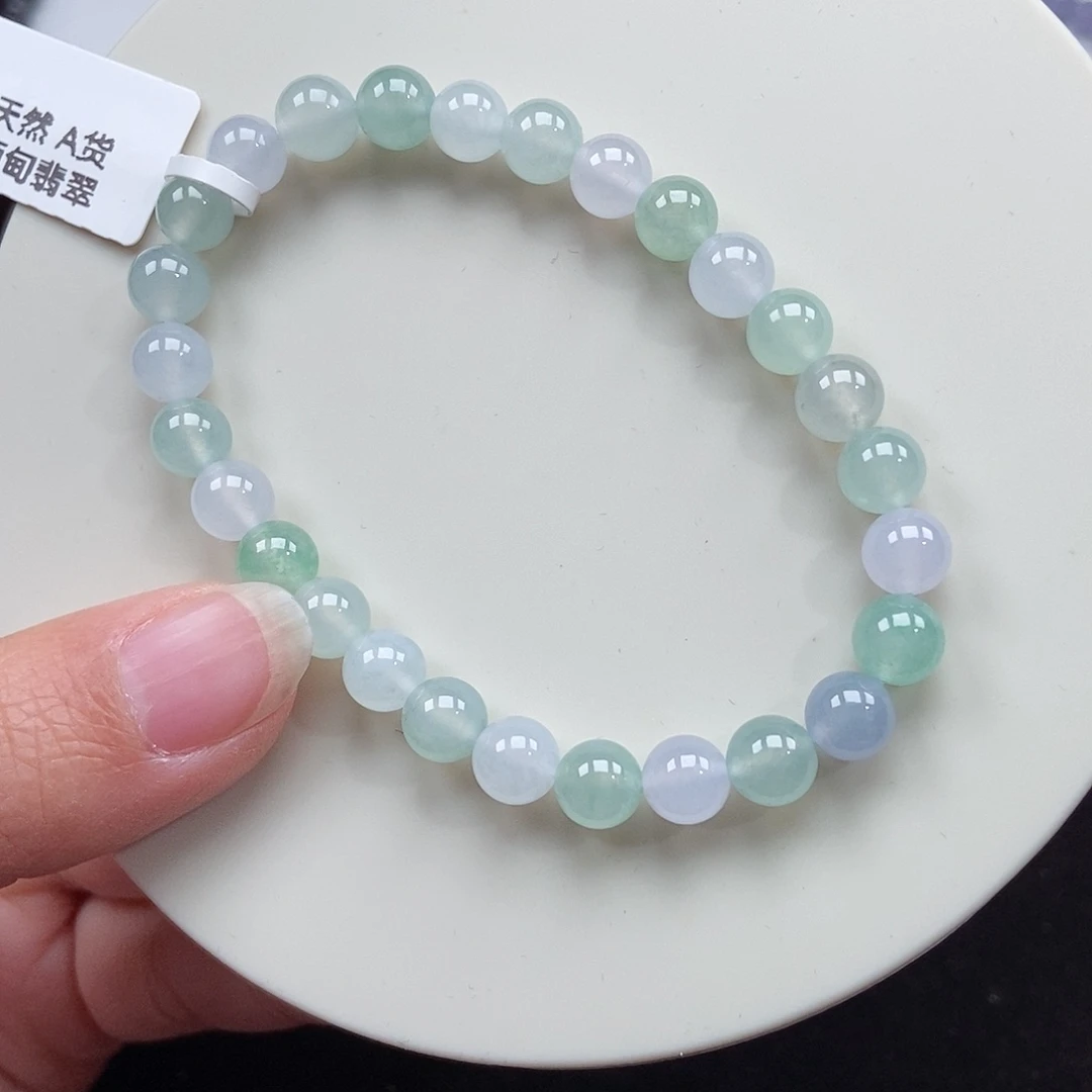 翡翠未镶嵌手串卡7